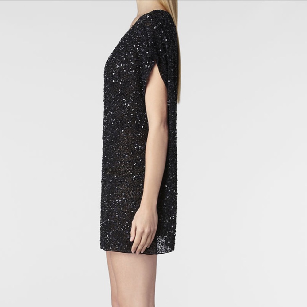 All Saints Elissa  Sequin T-Shirt Dress Size 4